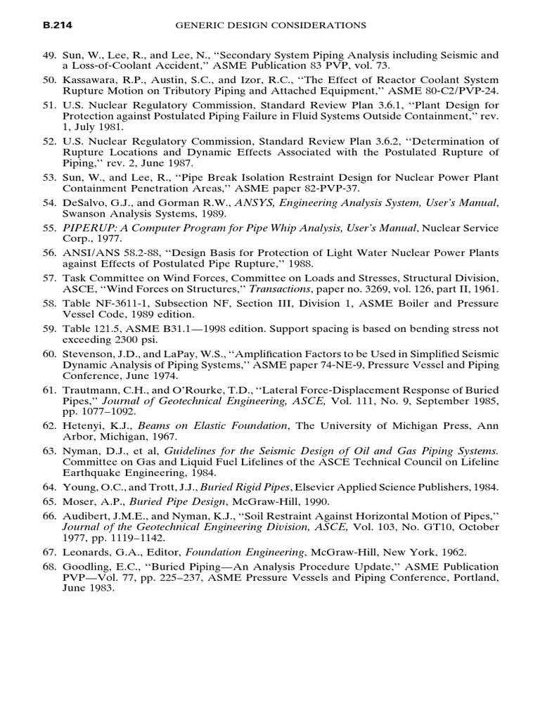 Generic Design Considerations: Journal of The Geotechnical Engineering ...