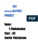 V.Muthukumar Chemistry Project