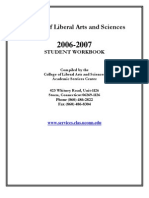College of Liberal Arts and Sciences Student Workbook