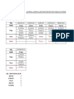 JADWAL DINAS LABORATORIUM