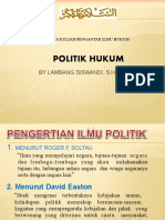 Pengantar Ilmu Hukum Politik Hukum