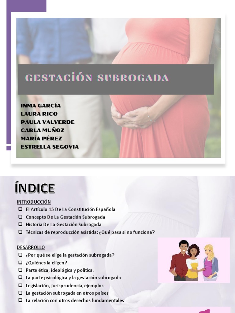 Gestación Subrogada Pdf Subrogación Tecnología De Reproducción