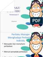 Prilaku Individu: Pertemuan 3