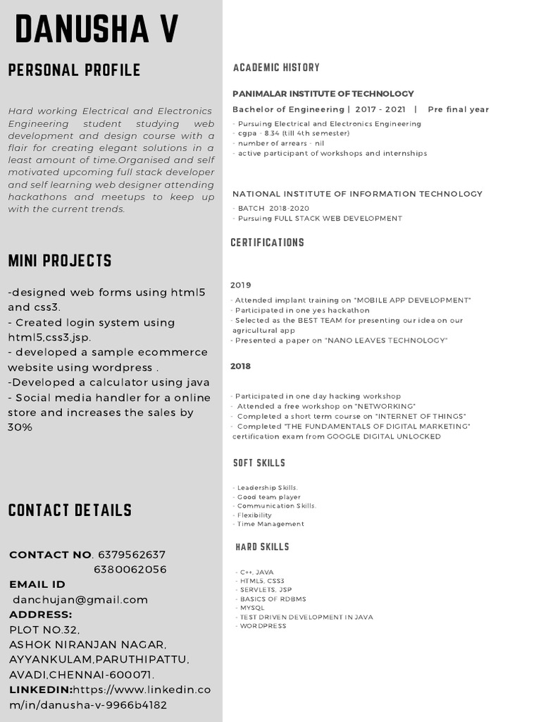 Full Stack Developer Profile Summary | PDF | Computing | Information ...