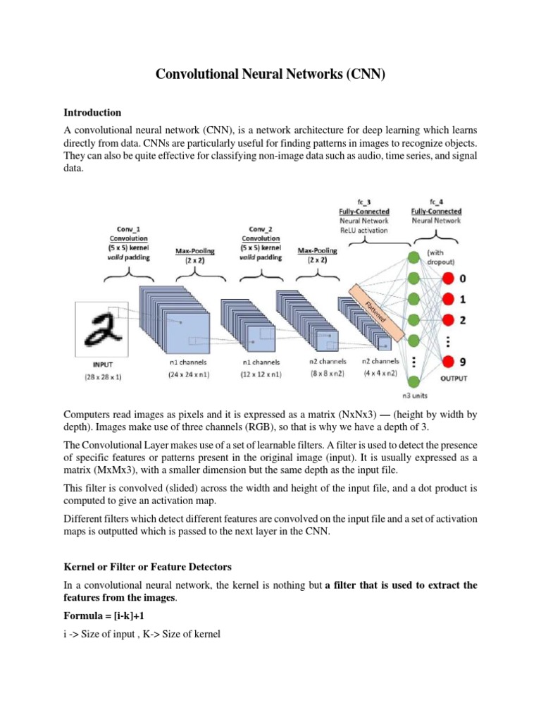 Overview of Convolutional Neural Networks | PDF | Computing | Cybernetics