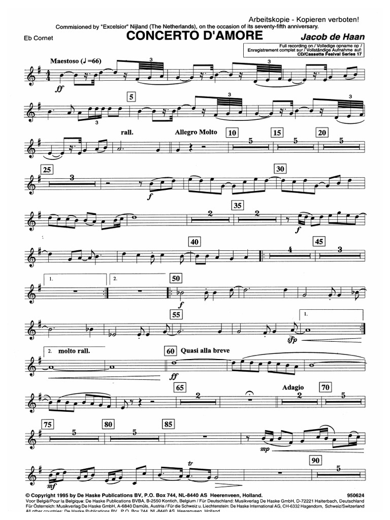 Concerto D'amore 01 Eb PDF