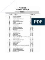 Formula Book - Physics