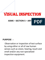 VISUAL INSPECTION GUIDE FOR WELDING AND NDT