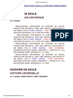 Table Des Matières de Diodore