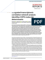 Integrated Transcriptomic Correlation Network Analysis Identifies COPD Molecular Determinants
