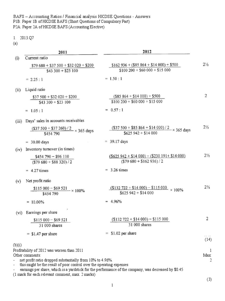 Accounting Ratio - DSE - Ans | PDF | Dividend | Leverage (Finance)