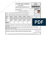 GTU Diploma Exam Hall Ticket