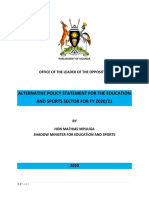 Alt-Ps-Education and Sports Sector For Fy 2020'21