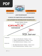 Advanced database Modules