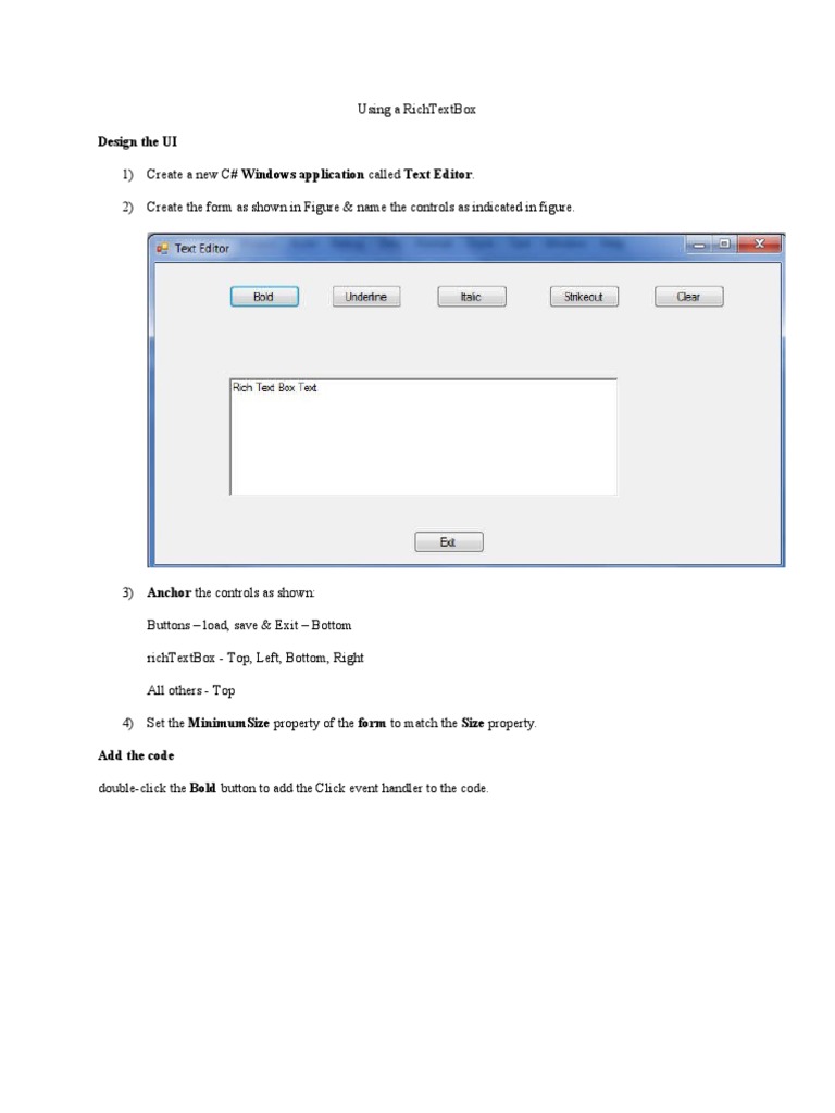 Lab6Windows applicationsRichTextBox PDF
