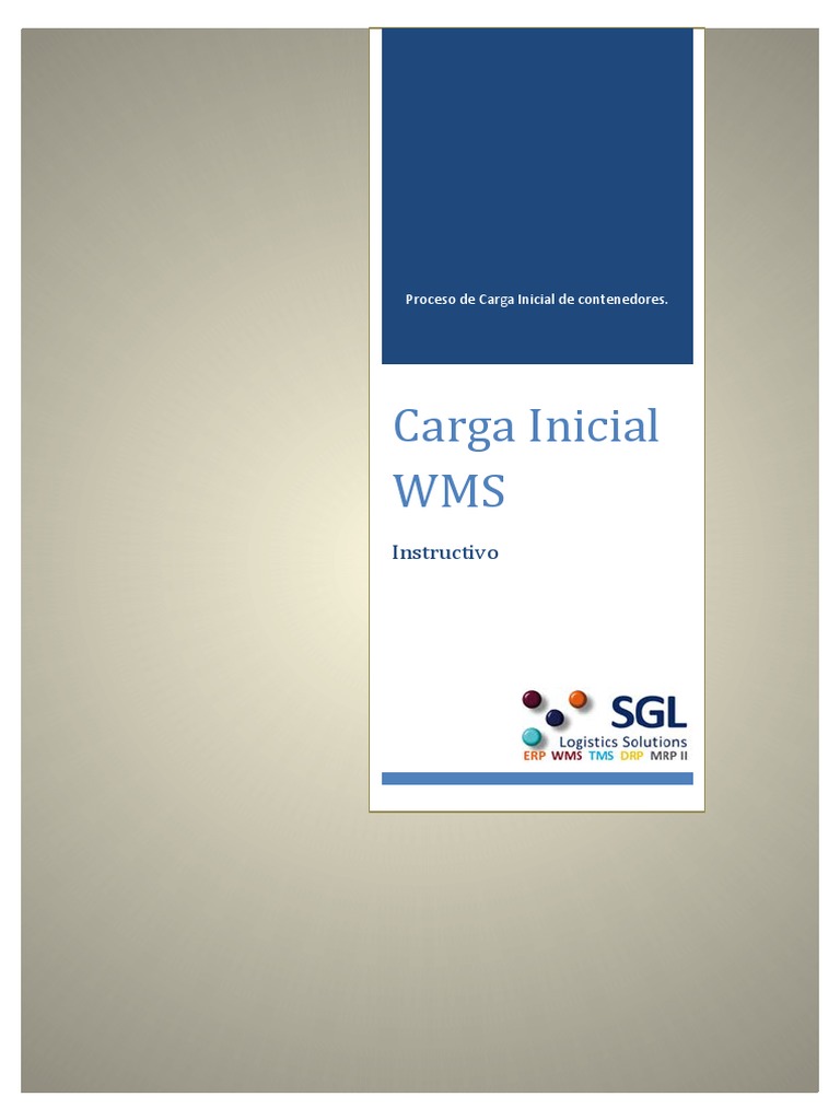 Proceso de Carga Inicial de Contenedores | PDF | Paleta | Informática