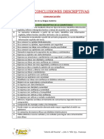 CONCLUSIONES DESCRIPTIVAS 3° y 4°