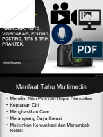 Materi Dasar Multimedia (Kamera Dan Editing)