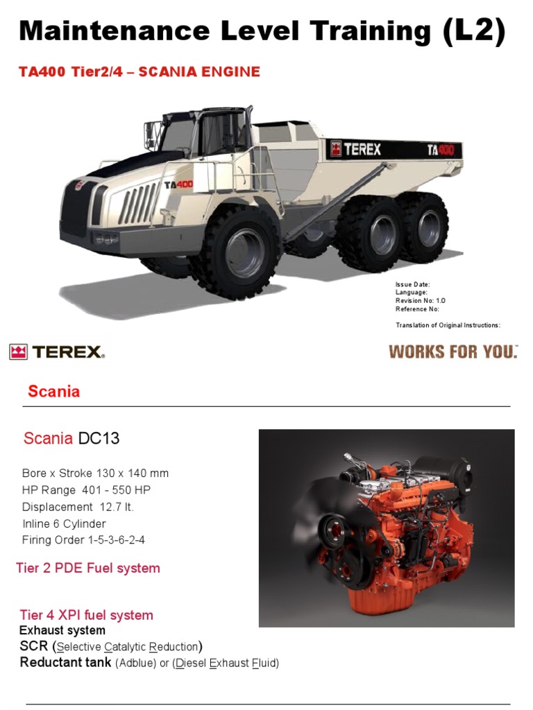 Scania Terex | PDF | Fuel Injection | Exhaust Gas