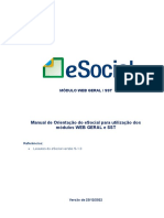 Manual Do Usuário - Esocial WEB GERAL - SST - Versão de 23-12-2022