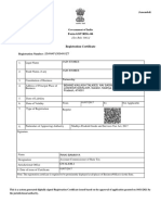 GST Registration Certificate for Jain Stores