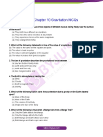 Class 9 Physics Chapter 10 Gravitation MCQs