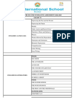 Grade Vi - Portion For The Second Summative Assessment 2022-2023