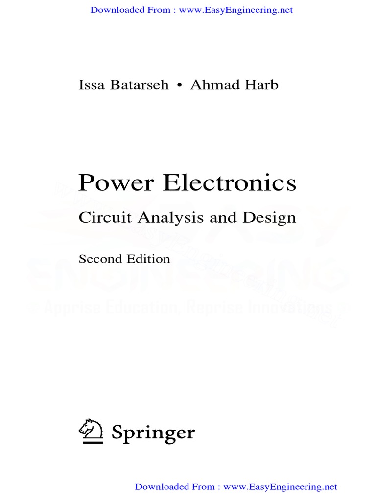 Power Electronics Circuit Analysis and D Circuit Diagram