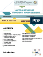 Automation of Student Management..
