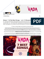 Music - 7 of The Best Songs - W - C 14 November 2022 - Vada Magazine