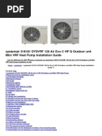 Sysvrf 120 Air Evo C HP Q Outdoor Unit Mini VRF Heat Pump Manual