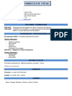 Curriculum Vitae: Diplomes / Formations