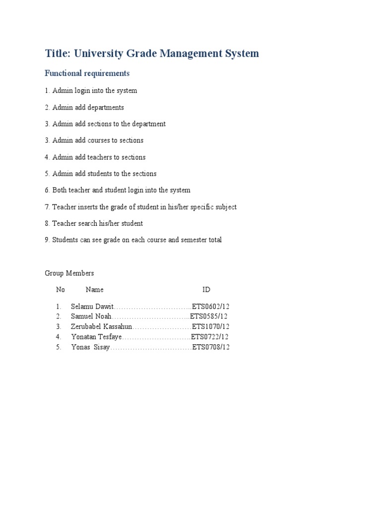 Advanced Programming Project Title | PDF