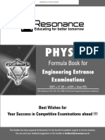 Physics 12th Formula Book