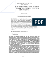 Pemodelan Matematika Dan Analisis Stabilitas Dari Penyebaran Penyakit Flu Burung