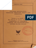 Weather Modification - Programs, Problems, Policy, And Potential (May 1978, 784 Pages)