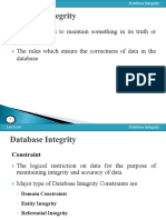 Lecture 13 Database Integrity (2 Files Merged)