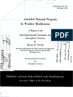 Recommended National Program in Weather Modification 1966