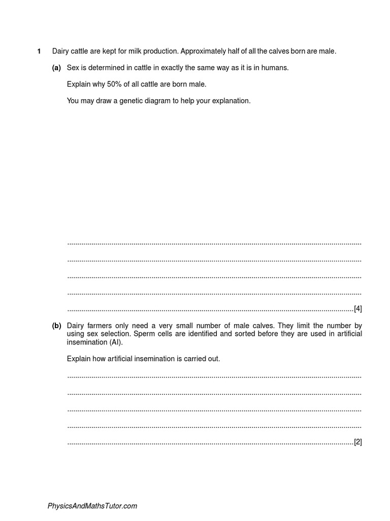 Biotechnology genetic engineering 4 qp cie igcse pmt pdf milk