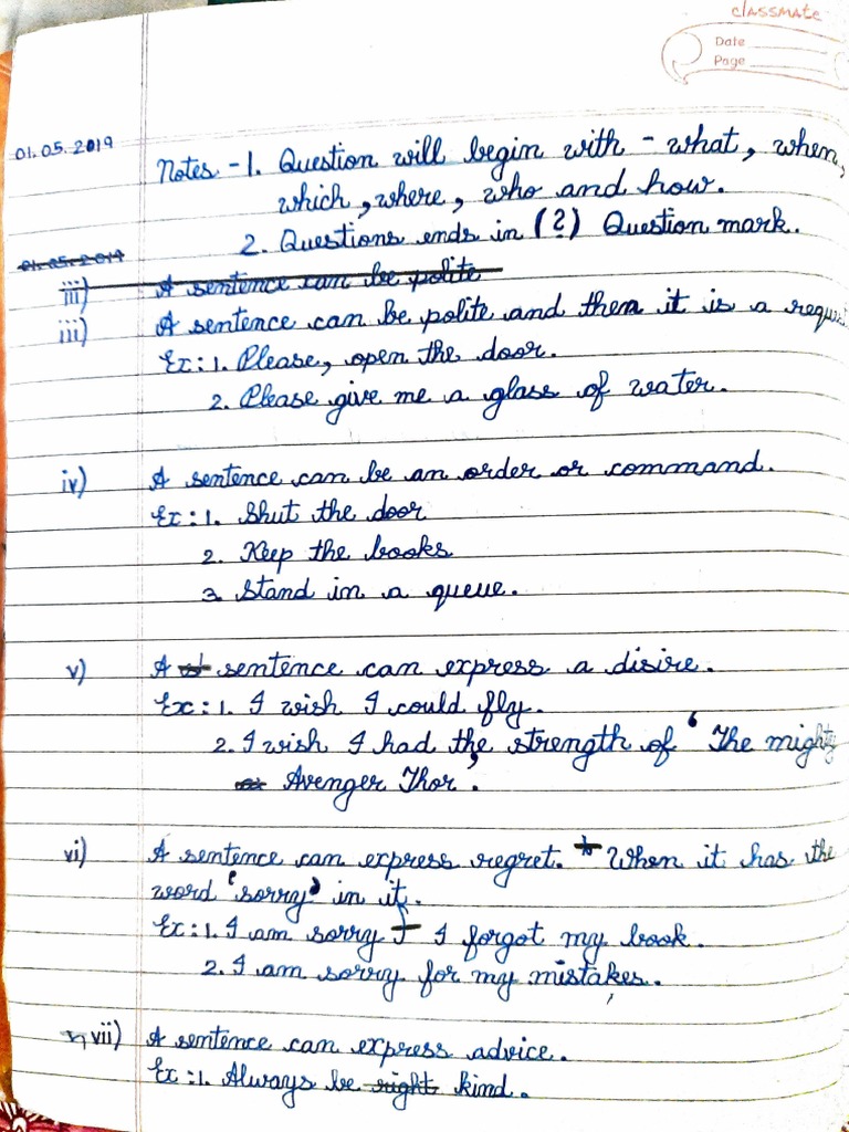 Assorted sentences and phrases PDF