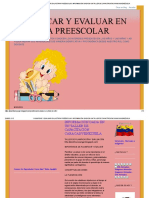 Planificar y Evaluar en La Etapa Preescolar_ Informaciòn Dada en Un Taller de Capacitaciòn Caracas_venezuela