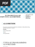 fundamentals of Computing Algorithms