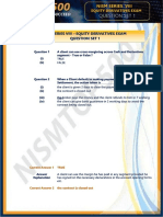 NISM Equity Derivatives Exam Question Set 1