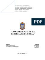 TRABAJO de Uso Eficiente de La Energía Eléctrica Andry Palencia