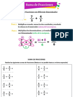 Ejercicios de Fracciones 6°a