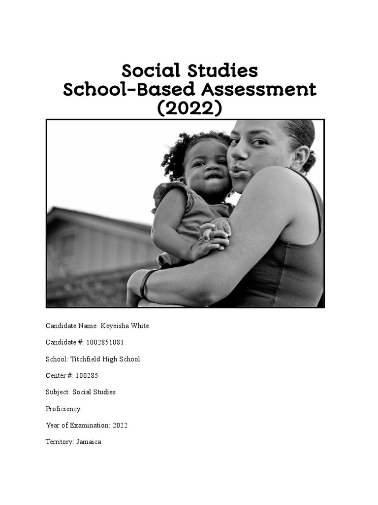 Single Parent Families in Mill Bank | PDF | Questionnaire | Welfare