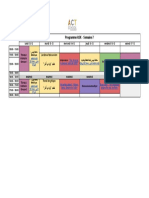 Calendrier Hebdomadaire Act School - Khouribga - Semaine Du 12 Décembre