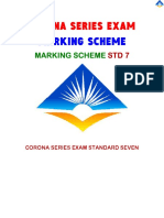Marking Scheme STD 7 Corona Series