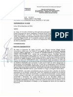 DISPOSICIÓN #01-2022 29 DIC 2022. Cf. N.° 131-2017. Denuncia Ricardo A. MAGGI REVELLI. Lec. 8p