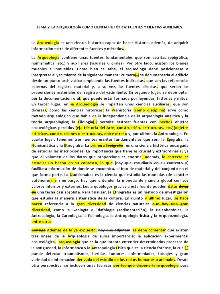 Tema 2 Arqueología Descargar Gratis Pdf Arqueología Historiografía